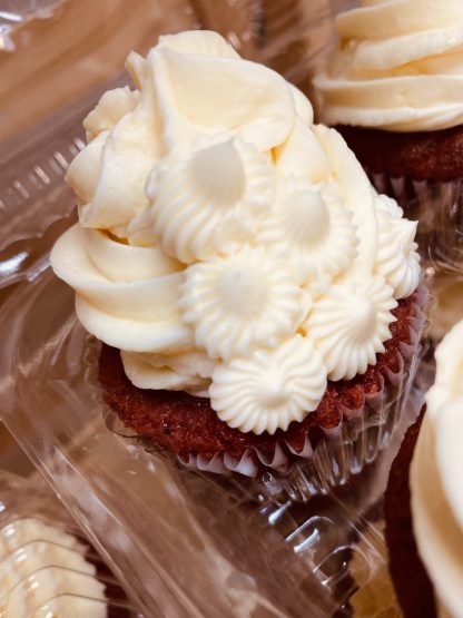 Red velvet cupcake that is keto and low carb