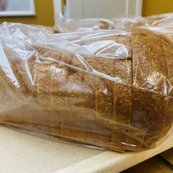 sliced keto loaf of bread