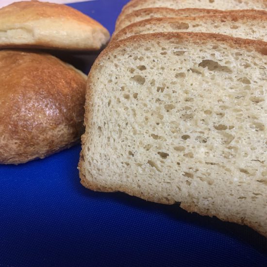 Sliced, fresh baked Keto Bread and Buns